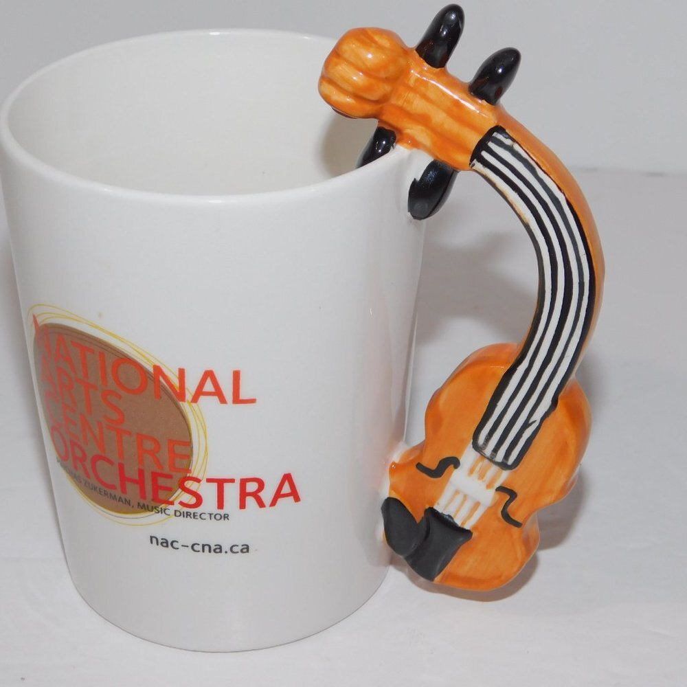 Ottawa National Arts Center Orchestra NAC 3D Violin Handle Mug Bilingual Canada - Picture 2 of 6